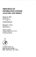 Cover of: Principles of information systems analysis and design by Harlan D. Mills