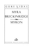 Cover of: Myra Breckinridge ; Myron by Gore Vidal