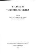 Cover of: Studies in Turkish linguistics