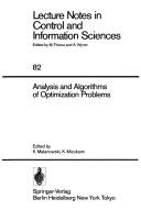 Cover of: Analysis and algorithms of optimization problems