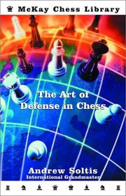 Cover of: The Art of Defense in Chess by Andrew Soltis