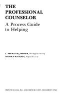 The professional counselor by L. Sherilyn Cormier, Harold Hackney