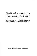 Cover of: Critical essays on Samuel Beckett by [edited by] Patrick A. McCarthy.