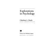 Cover of: Explorations in psychology