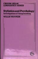Cover of: Stylistics and psychology: investigations of foregrounding