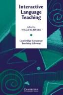 Cover of: Interactive language teaching