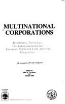 Cover of: Multinational corporations | 