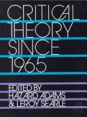 Cover of: Critical theory since 1965 by edited by Hazard Adams and Leroy Searle.