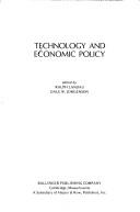 Cover of: Technology and economic policy