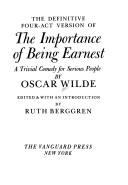 Cover of: The definitive four-act version of the importance of being earnest by Oscar Wilde