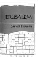 Cover of: A walker in Jerusalem by Samuel C. Heilman