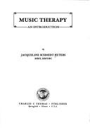 Cover of: Music therapy: an introduction