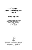 Cover of: A grammar of the English language (1832) by William Cobbett
