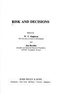 Cover of: Risk and decisions