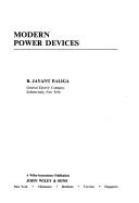 Modern power devices by B. Jayant Baliga