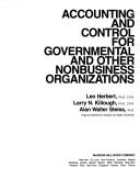 Cover of: Accounting and control for governmental and other nonbusiness organizations