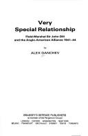 Cover of: Very special relationship by Alex Danchev