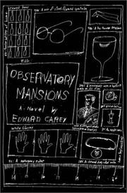 Cover of: Observatory Mansions  by Edward Carey