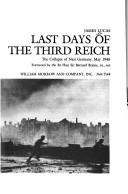 Cover of: Last days of the Third Reich by James Sidney Lucas, James Sidney Lucas