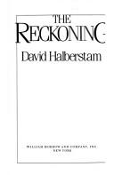 Cover of: The reckoning by David Halberstam