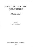 Cover of: Selected letters by Samuel Taylor Coleridge