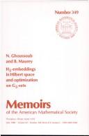 Cover of: H [delta]-embeddings in Hilbert space and optimization on G [delta]-sets