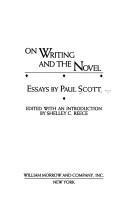 On writing and the novel by Paul Scott