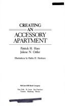 Cover of: Creating an accessory apartment