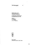 Cover of: Mathematics and computer science II: fundamental contributions in the Netherlands since 1945