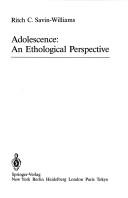 Cover of: Adolescence: an ethological perspective
