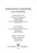 Cover of: Intravenous anesthesia and analgesia