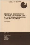 Cover of: Regional cooperation to improve food security in southern and eastern African countries