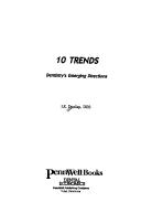 Cover of: 10 trends: dentistry's emerging directions