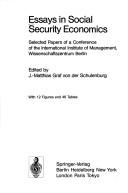 Cover of: Essays in social security economics: selected papers of a conference of the International Institute of Management, Wissenschaftszentrum Berlin