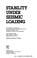 Cover of: Stability under seismic loading