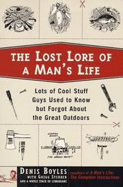 Cover of: The Lost Lore of a Man
