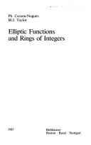 Cover of: Elliptic functions and rings of integers