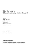 Cover of: New horizons in platelet activating factor research | 