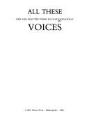 Cover of: All these voices: new and selected poems