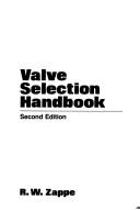 Cover of: Valve selection handbook