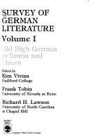 Cover of: Survey of German literature by edited by Kim Vivian, Frank Tobin, Richard H. Lawson.