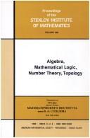 Cover of: Algebra, mathematical logic, number theory, topology