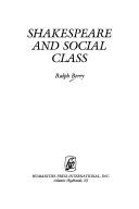 Cover of: Shakespeare and social class