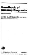 Cover of: Handbook of nursing diagnosis by Lynda Juall Carpenito