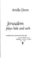Cover of: Jerusalem plays hide and seek
