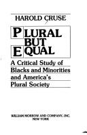 Cover of: Plural but equal by Harold Cruse