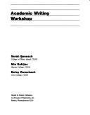 Cover of: Academic writing workshop | Sarah Benesch