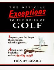 Cover of: The official exceptions to the rules of golf by Jean Little