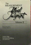 Cover of: The measurement of moral judgment