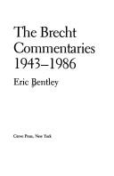 Cover of: The Brecht commentaries 1943-1986